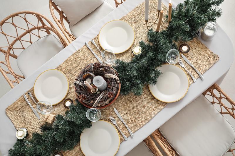 Dekoracje świątecznego stołu