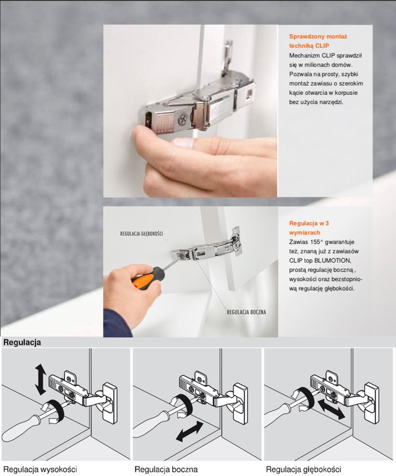 Montaż zawiasów do futryn