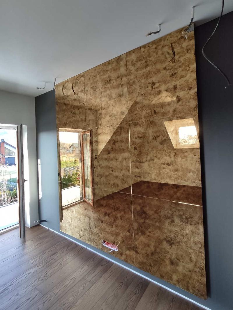 Postarzane lustra DIY