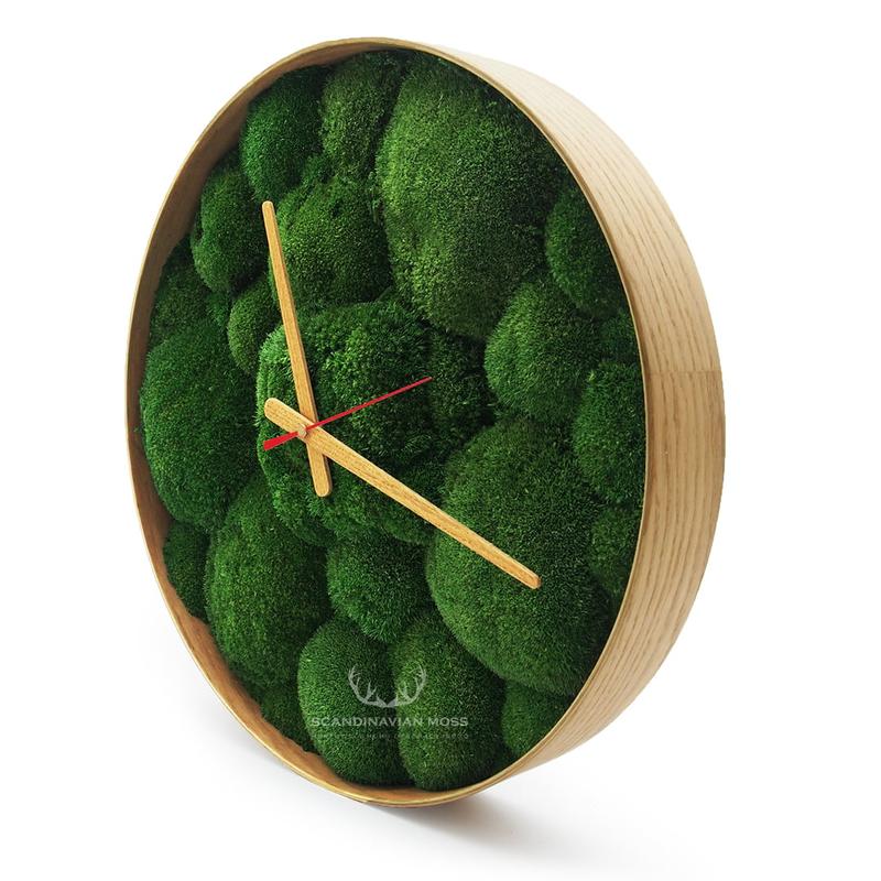 Zegar moss do aranżacji wnętrz