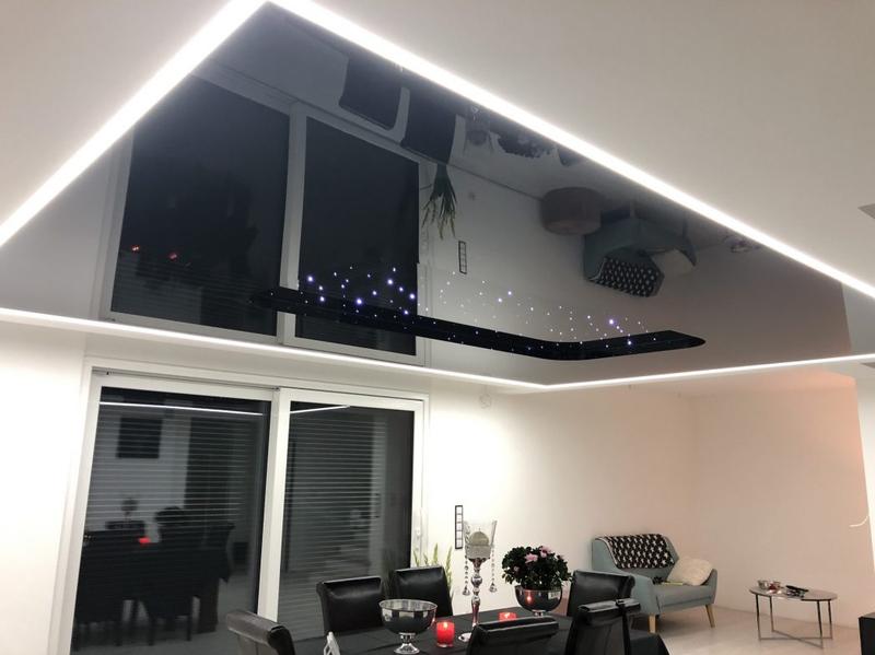 Zalety i wady sufitów napinanych